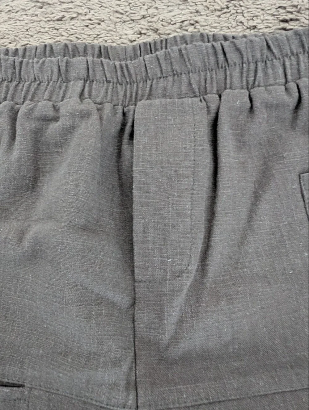 Grey Linen Pants Size M